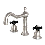 Duchess Two-Handle 3-Hole Deck Mount Widespread Bathroom Faucet with Brass Pop-Up