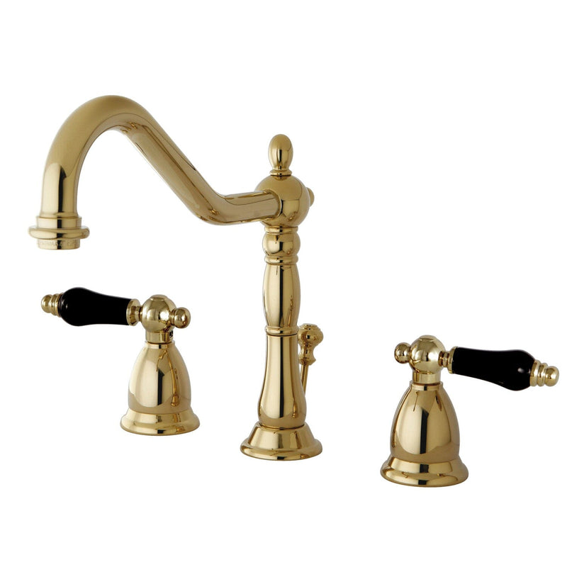 Duchess Two-Handle 3-Hole Deck Mount Widespread Bathroom Faucet with Brass Pop-Up