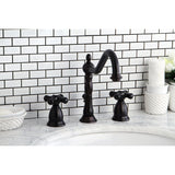 Duchess Two-Handle 3-Hole Deck Mount Widespread Bathroom Faucet with Brass Pop-Up