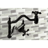 Heritage Two-Handle 1-Hole Wall Mount Pot Filler Faucet