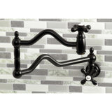 Heritage Two-Handle 1-Hole Wall Mount Pot Filler Faucet