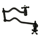 Heritage Two-Handle 1-Hole Wall Mount Pot Filler Faucet