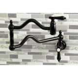 Heirloom Two-Handle 1-Hole Wall Mount Pot Filler Faucet