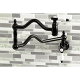 Bel-Air Two-Handle 1-Hole Wall Mount Pot Filler Faucet