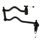 Bel-Air Two-Handle 1-Hole Wall Mount Pot Filler Faucet