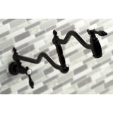 Tudor Two-Handle 1-Hole Wall Mount Pot Filler Faucet