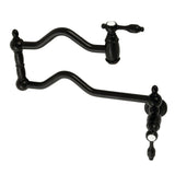 Tudor Two-Handle 1-Hole Wall Mount Pot Filler Faucet