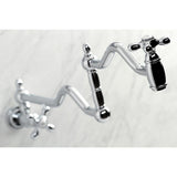 Heritage Two-Handle 1-Hole Wall Mount Pot Filler Faucet