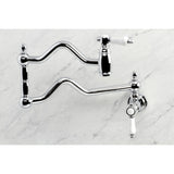 Bel-Air Two-Handle 1-Hole Wall Mount Pot Filler Faucet