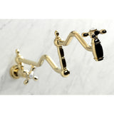 Heritage Two-Handle 1-Hole Wall Mount Pot Filler Faucet