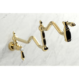 Heirloom Two-Handle 1-Hole Wall Mount Pot Filler Faucet