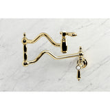 Heirloom Two-Handle 1-Hole Wall Mount Pot Filler Faucet