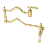Heirloom Two-Handle 1-Hole Wall Mount Pot Filler Faucet
