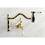 Bel-Air Two-Handle 1-Hole Wall Mount Pot Filler Faucet