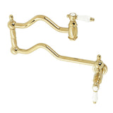 Bel-Air Two-Handle 1-Hole Wall Mount Pot Filler Faucet