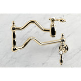 Tudor Two-Handle 1-Hole Wall Mount Pot Filler Faucet
