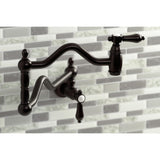 Heirloom Two-Handle 1-Hole Wall Mount Pot Filler Faucet
