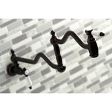 Bel-Air Two-Handle 1-Hole Wall Mount Pot Filler Faucet