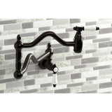Bel-Air Two-Handle 1-Hole Wall Mount Pot Filler Faucet