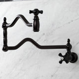 Duchess Two-Handle 1-Hole Wall Mount Pot Filler Faucet