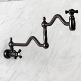 Duchess Two-Handle 1-Hole Wall Mount Pot Filler Faucet
