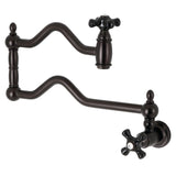 Duchess Two-Handle 1-Hole Wall Mount Pot Filler Faucet