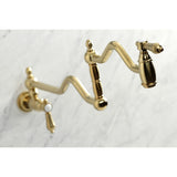 Heirloom Two-Handle 1-Hole Wall Mount Pot Filler Faucet