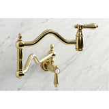 Heirloom Two-Handle 1-Hole Wall Mount Pot Filler Faucet
