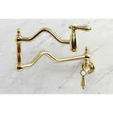 Heirloom Two-Handle 1-Hole Wall Mount Pot Filler Faucet