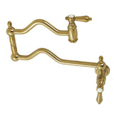 Heirloom Two-Handle 1-Hole Wall Mount Pot Filler Faucet