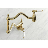 Bel-Air Two-Handle 1-Hole Wall Mount Pot Filler Faucet