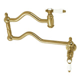 Bel-Air Two-Handle 1-Hole Wall Mount Pot Filler Faucet
