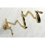 Tudor Two-Handle 1-Hole Wall Mount Pot Filler Faucet