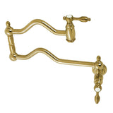 Tudor Two-Handle 1-Hole Wall Mount Pot Filler Faucet