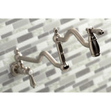 Heirloom Two-Handle 1-Hole Wall Mount Pot Filler Faucet
