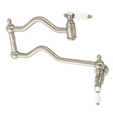 Bel-Air Two-Handle 1-Hole Wall Mount Pot Filler Faucet