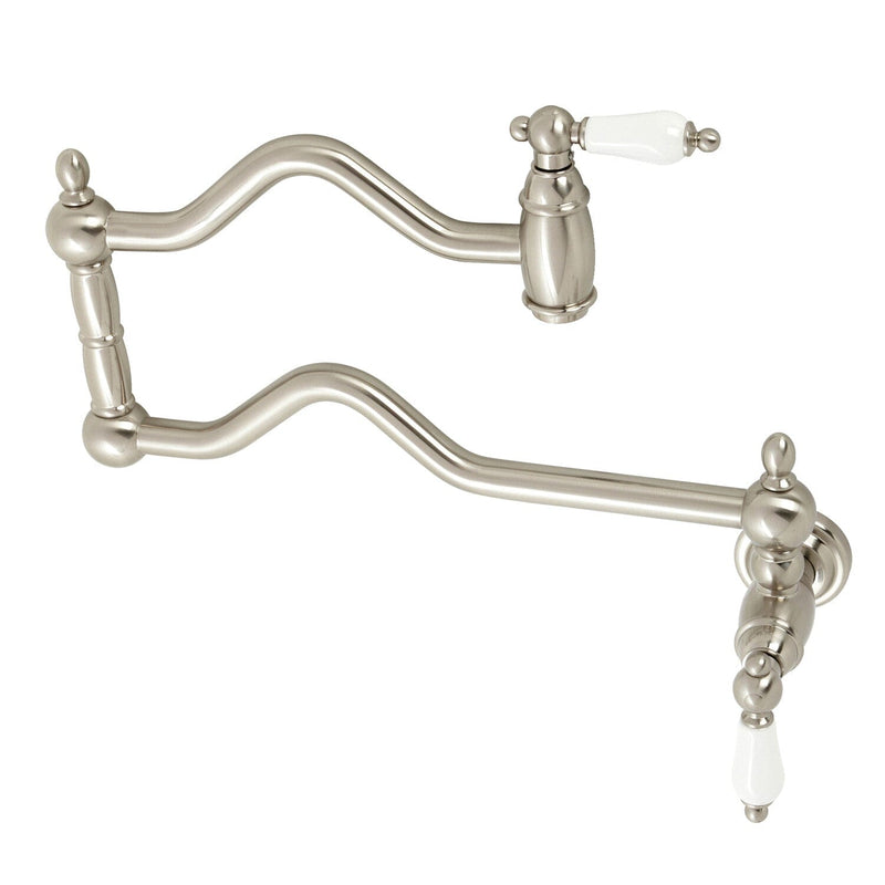 Heritage Two-Handle 1-Hole Wall Mount Pot Filler Faucet