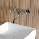 Essex Double-Handle 2-Hole Wall Mount Bathroom Faucet