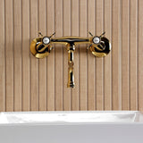 Essex Double-Handle 2-Hole Wall Mount Bathroom Faucet