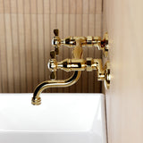 Essex Double-Handle 2-Hole Wall Mount Bathroom Faucet