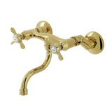 Essex Double-Handle 2-Hole Wall Mount Bathroom Faucet