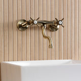 Essex Double-Handle 2-Hole Wall Mount Bathroom Faucet