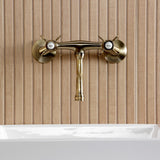 Essex Double-Handle 2-Hole Wall Mount Bathroom Faucet