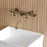 Essex Double-Handle 2-Hole Wall Mount Bathroom Faucet