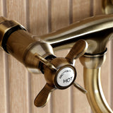 Essex Double-Handle 2-Hole Wall Mount Bathroom Faucet