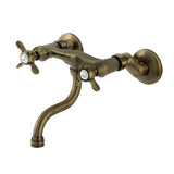 Essex Double-Handle 2-Hole Wall Mount Bathroom Faucet
