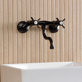 Essex Double-Handle 2-Hole Wall Mount Bathroom Faucet