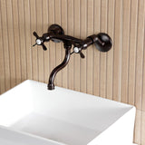 Essex Double-Handle 2-Hole Wall Mount Bathroom Faucet