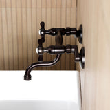 Essex Double-Handle 2-Hole Wall Mount Bathroom Faucet