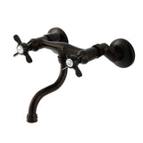 Essex Double-Handle 2-Hole Wall Mount Bathroom Faucet